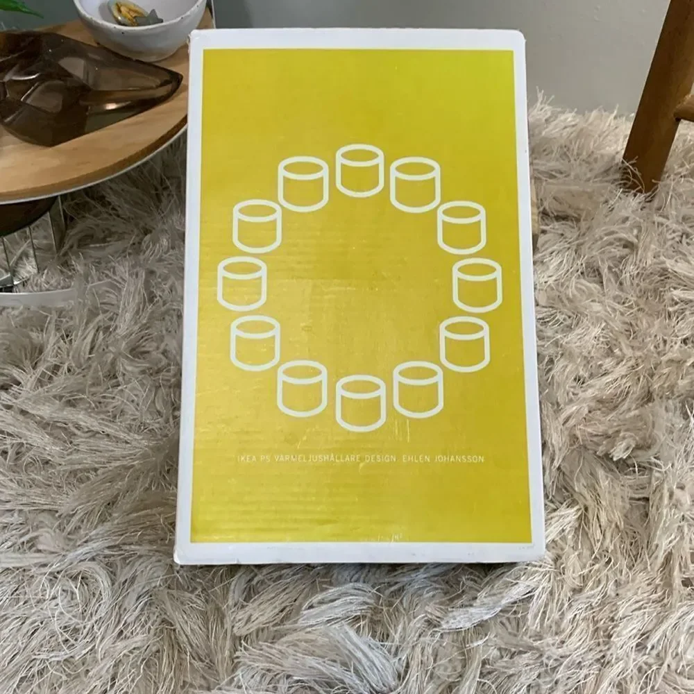 Scandinavian Ikea Varmeljushallare Interlocking Ceramic Tea Light Candle Holders